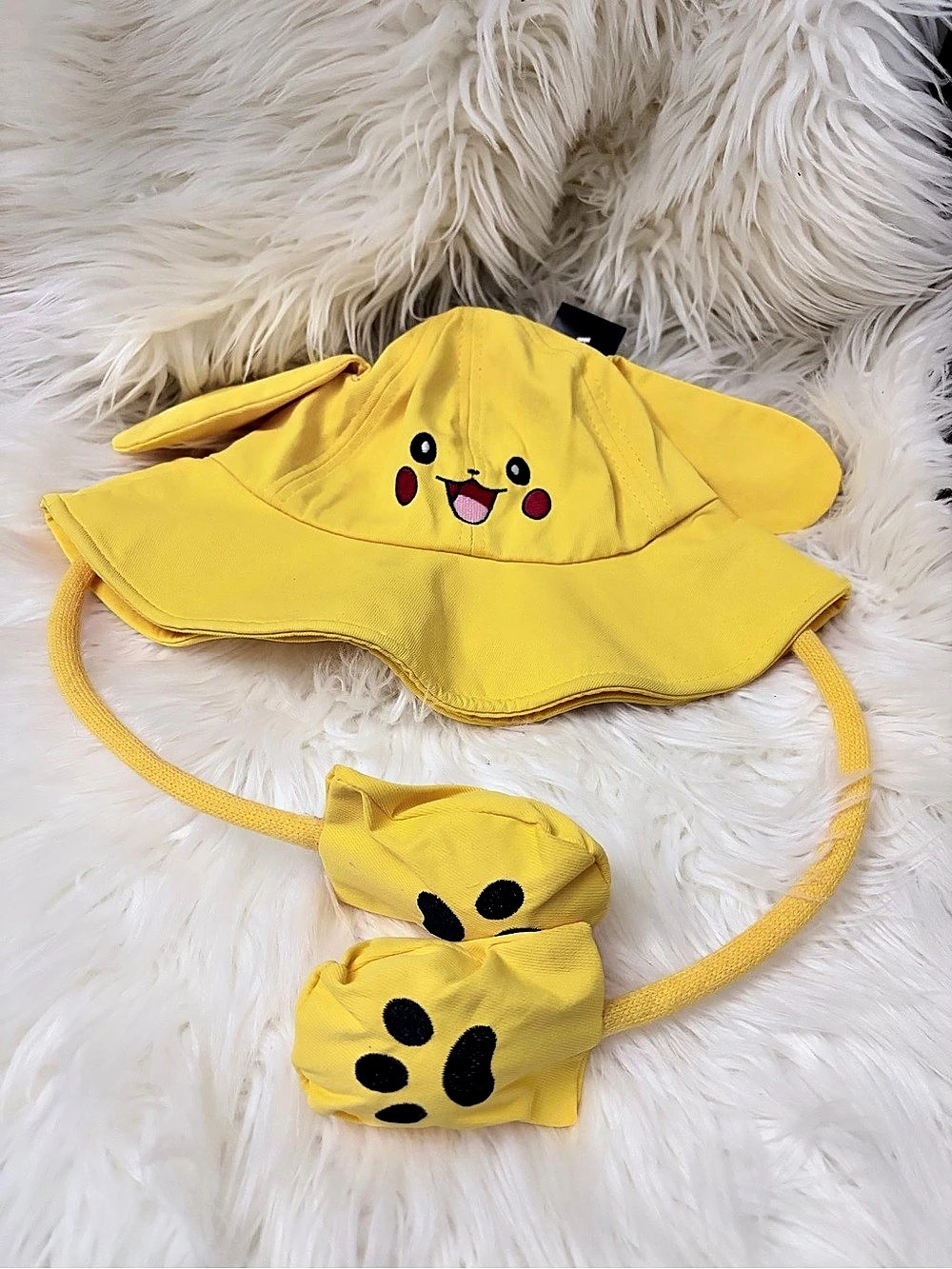 Pikachu ear flopping bucket hat - kids